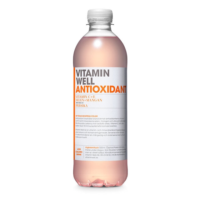 vitaminwell antioxidant persika 500ml