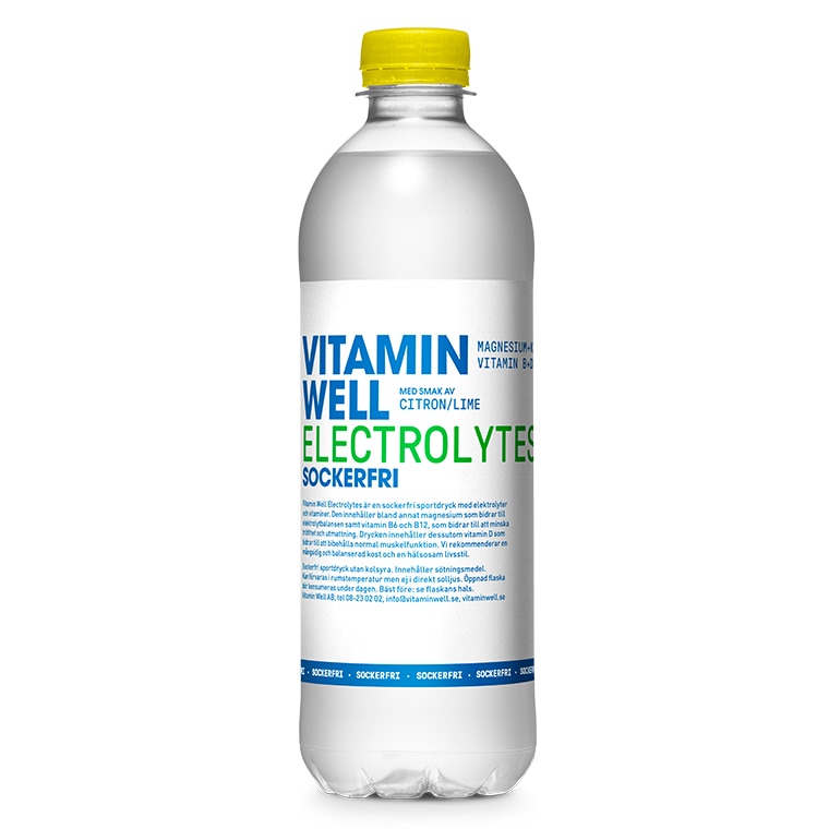 Vitamin Well Electrolytes Citron/Lime Sockerfri 500ml