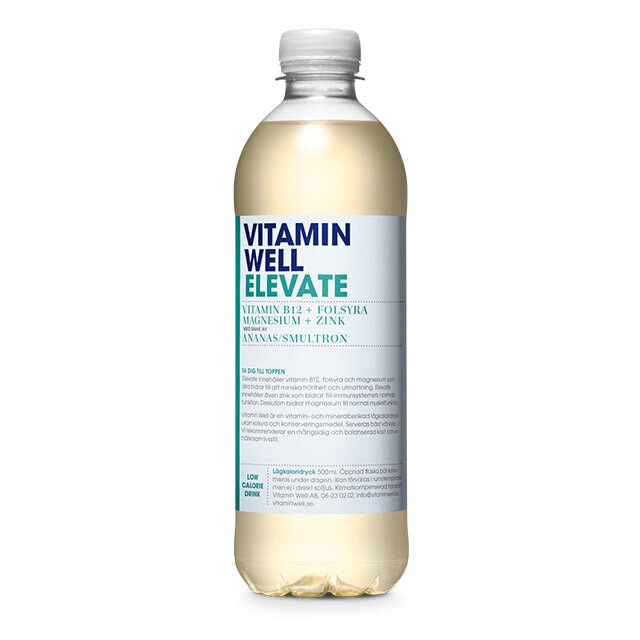 Vitamin Well Elevate Ananas Smultron 500ml