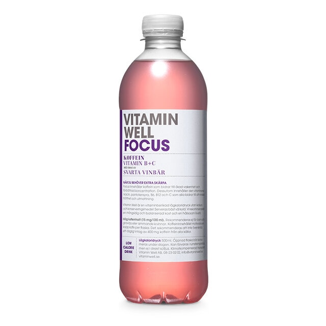 vitaminwell focus svarta vinbar 500ml