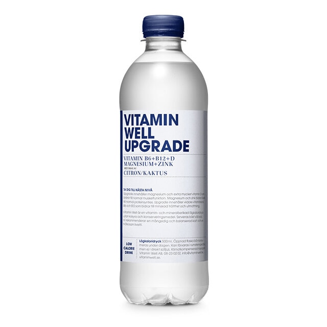 Vitaminwell upgrade citron kaktus 500ml