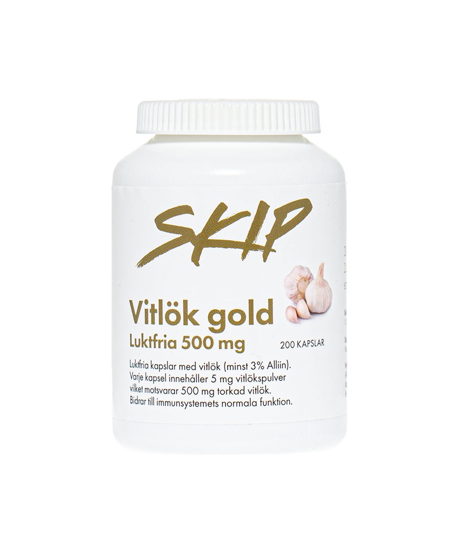 Skip Nutrition Vitlökskapslar 500 mg 200 kapslar