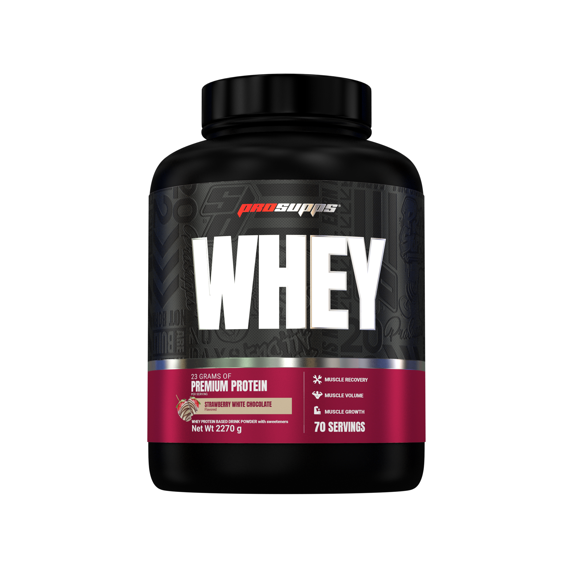 Pro Supps Whey White Chocolate Strawberry 2,27kg